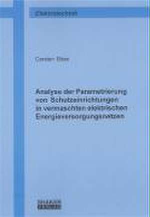 Analyse der Parametrierung von Schutzeinrichtungen in vermaschten elektrischen Energieversorgungsnetzen de Carsten Böse