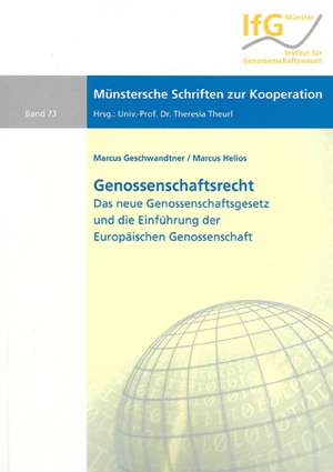 Genossenschaftsrecht de Marcus Geschwandtner