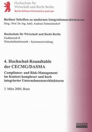 4. Hochschul-Roundtable der CECMG/DASMA de Andreas Schmietendorf