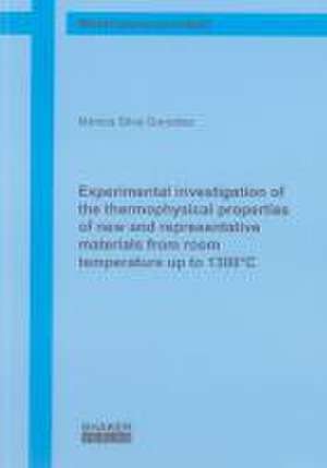 Experimental investigation of the thermophysical properties of new and representative materials from room temperature up to 1300°C de Mónica Silva González