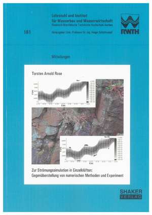 Zur Strömungssimulation in Einzelklüften: Gegenüberstellung von numerischen Methoden und Experiment de Torsten Arnold Rose