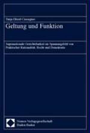 Geltung Und Funktion: Supranationale Gerichtsbarkeit Im Spannungsfeld Von Praktischer Rationalitat, Recht Und Demokratie