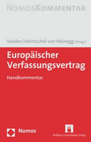 Europäischer Verfassungsvertrag de Christoph Vedder