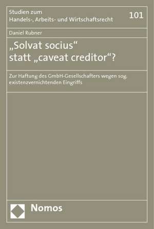 "Solvat socius" statt "caveat creditor"?