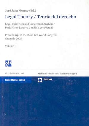 Legal Theory / Teoría del derecho de José Juan Moreso