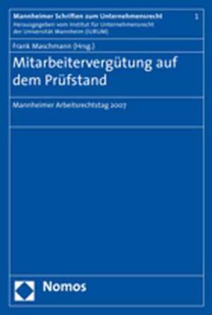 Mitarbeitervergütung auf dem Prüfstand de Frank Maschmann