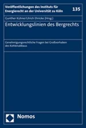 Entwicklungslinien des Bergrechts de Gunther Kühne