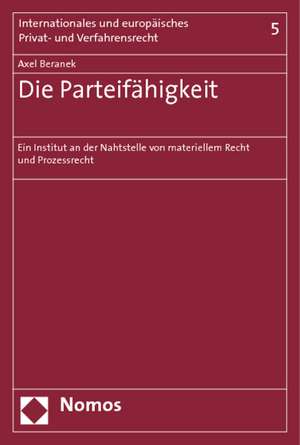 Die Parteifähigkeit de Axel Beranek