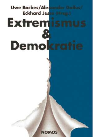 Jahrbuch Extremismus & Demokratie (E & D) de Uwe Backes