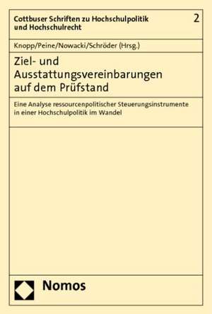 Ziel- und Ausstattungsvereinbarungen auf dem Prüfstand de Lothar Knopp