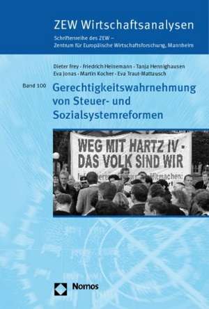 Gerechtigkeitswahrnehmung Von Steuer- Und Sozialsystemreformen: Uberlegungen Fur Eine Harmonisierung Des Verwandten-, Betreuungs- Und Geschiedenenunterhalts de Friedrich Heinemann