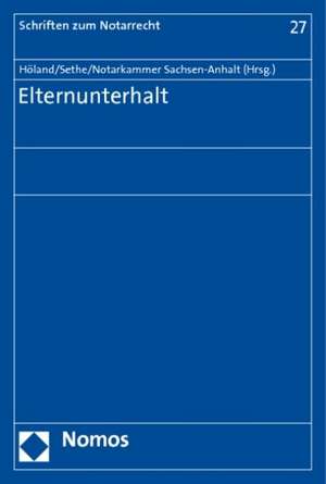 Elternunterhalt de Armin Höland