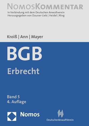 Burgerliches Gesetzbuch: Band 5 de Ludwig Kroiß