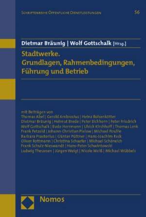 Stadtwerke. Grundlagen, Rahmenbedingungen, Führung und Betrieb de Dietmar Bräunig