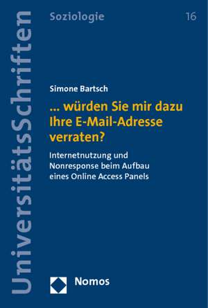 ... würden Sie mir dazu Ihre E-Mail-Adresse verraten? de Simone Bartsch