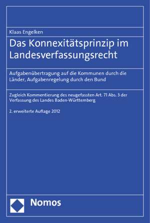 Das Konnexitätsprinzip im Landesverfassungsrecht de Klaas Engelken