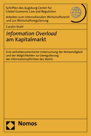 Information Overload am Kapitalmarkt de Carolin Stahl