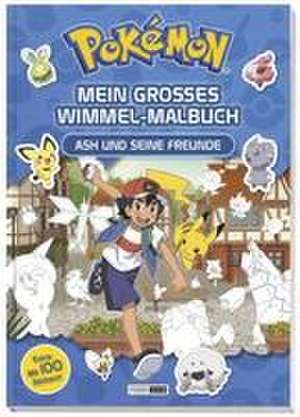 Pokémon: Mein großes Wimmel-Malbuch - Ash und seine Freunde