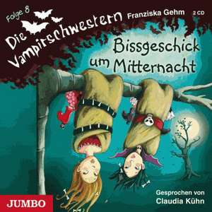 Die Vampirschwestern 08. Bissgeschick um Mitternacht: Copii de la 9 ani. Jewelcase. 2 Audio-CD(s) de Franziska Gehm