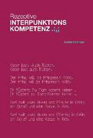 Rezeptive Interpunktionskompetenz de Gesine Esslinger