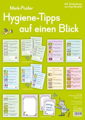 Merk-Poster: Hygiene-Tipps auf einen Blick de Anja Boretzki