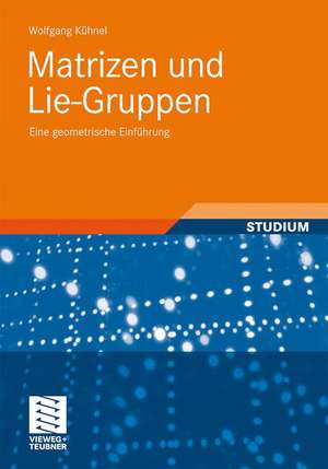 Matrizen und Lie-Gruppen: Eine geometrische Einführung de Wolfgang Kühnel