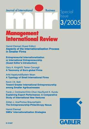 Aspects of the Internationalization Process in Smaller Firms de Hamid Etemad