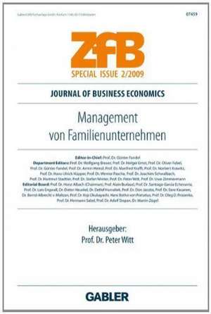 Management von Familienunternehmen de Peter Witt