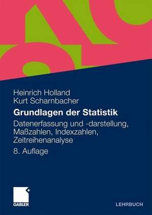 Grundlagen der Statistik: Datenerfassung und -darstellung, Maßzahlen, Indexzahlen, Zeitreihenanalyse de Heinrich Holland