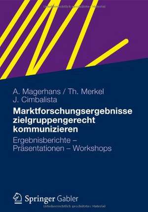 Marktforschungsergebnisse zielgruppengerecht kommunizieren: Ergebnisberichte - Präsentationen - Workshops de Alexander Magerhans