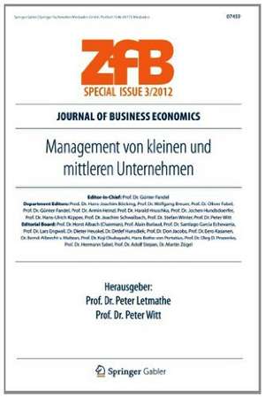 Management von kleinen und mittleren Unternehmen de Peter Letmathe