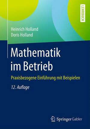 Mathematik im Betrieb: Praxisbezogene Einführung mit Beispielen de Heinrich Holland