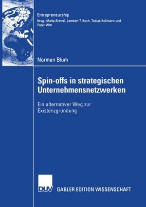 Spin-offs in strategischen Unternehmensnetzwerke: Ein alternativer Weg zur Existenzgründung de Norman Blum