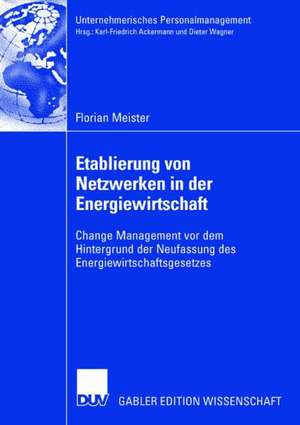 Etablierung von Netzwerken in der Energiewirtschaft: Change Management vor dem Hintergrund der Neufassung des Energiewirtschaftsgesetzes de Florian Meister