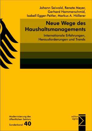 Neue Wege des Haushaltsmanagements de Johann Seiwald