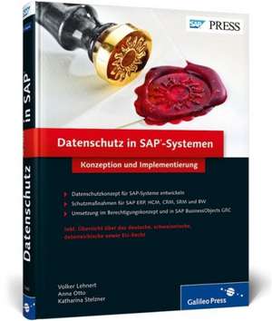 Datenschutz in SAP-Systemen de Volker Lehnert