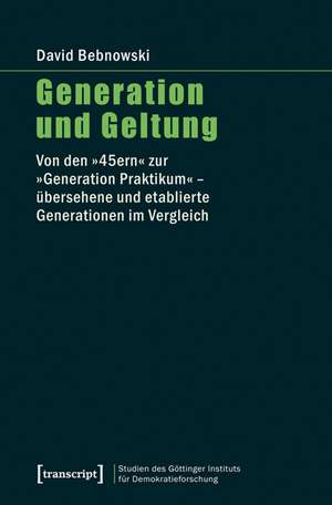 Generation und Geltung de David Bebnowski