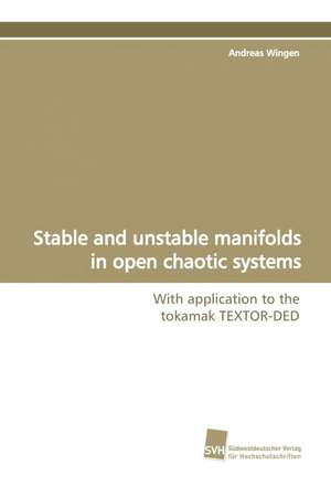 Stable and Unstable Manifolds in Open Chaotic Systems: A Novel Histone Lysine Mono-Methyltransferase de Andreas Wingen