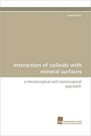 Interaction of Colloids with Mineral Surfaces: An Integrative Approach de André Filby