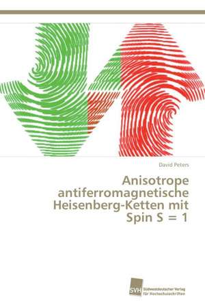 Anisotrope Antiferromagnetische Heisenberg-Ketten Mit Spin S = 1: Kontrolle Durch Kir-Genotyp Und HLA-Polymorphismus de David Peters