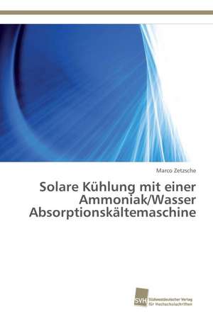 Solare Kühlung mit einer Ammoniak/Wasser Absorptionskältemaschine de Marco Zetzsche