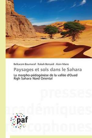 Paysages et sols dans le Sahara de Belkacem Boumaraf