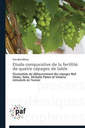 Etude comparative de la fertilité de quatre cépages de table de Yosr Ben Mhara