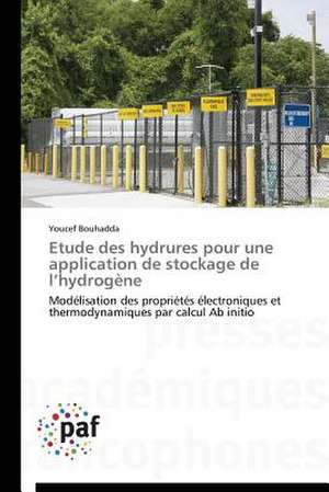 Etude des hydrures pour une application de stockage de l¿hydrogène de Youcef Bouhadda