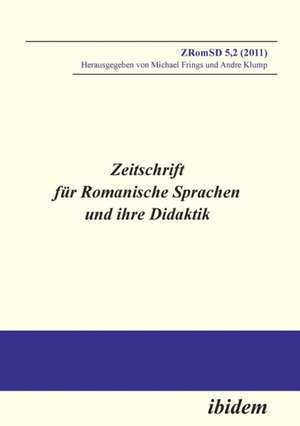 Zeitschrift für Romanische Sprachen und ihre Didaktik. Heft