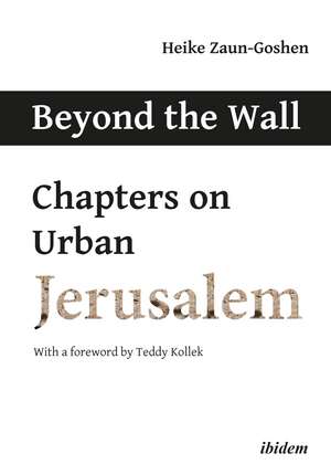 Beyond the Wall: Chapters on Urban Jerusalem de Heike Zaun-Goshen
