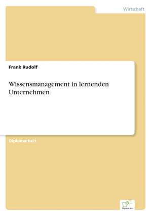 Wissensmanagement in lernenden Unternehmen de Frank Rudolf