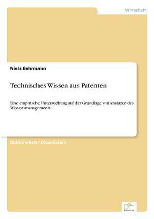 Technisches Wissen aus Patenten de Niels Behrmann