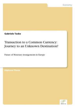 Transaction to a Common Currency: Journey to an Unknown Destination? de Gabriele Tacke