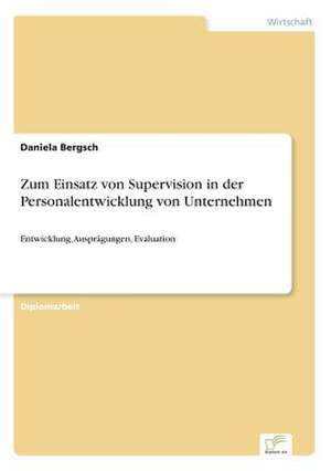 Zum Einsatz von Supervision in der Personalentwicklung von Unternehmen de Daniela Bergsch